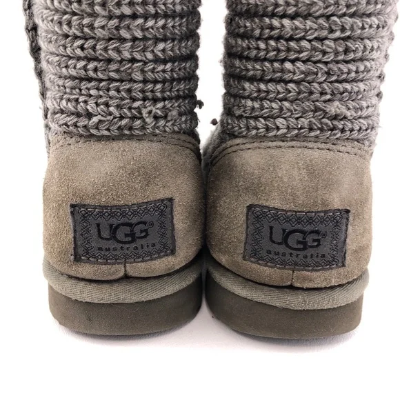 UGG Australia 'Classic Cardy' Tall Knit Winter Boots 7 - Picture 13 of 13